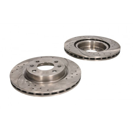 Hocheffiziente Bremsscheibe SPEEDMAX, belüftet, gelocht, vorne, L/R, Außendurchmesser 259 mm, Dicke 206 mm, 2 Stück, DACIA LOGAN LOGAN EXPRESS LOGAN MCV 1.2-2.0 06.89- SPEEDMAX 5201-01-0653PTUOTUV