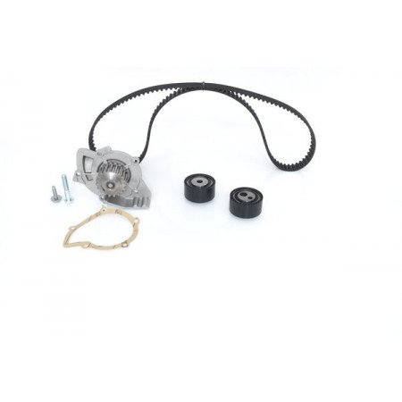 Set pompa apa + curea dintata Set de sincronizare curea + scripete + pompa de apa CITROEN JUMPER PEUGEOT BOXER 2.2D 02.02- BOSCH 1 987 946 411