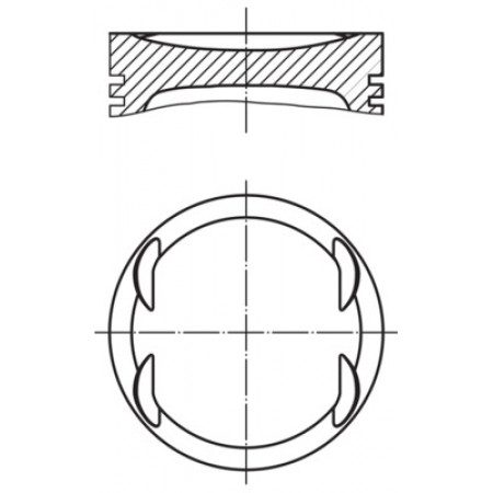 Piston 83 MERCEDES A W176 B SPORTS TOURER W246 W242 CLA C117 CLA FRENO DE TIRO X117 GLA X156 1.6 11.11- MAHLE 001 PI 00175 000