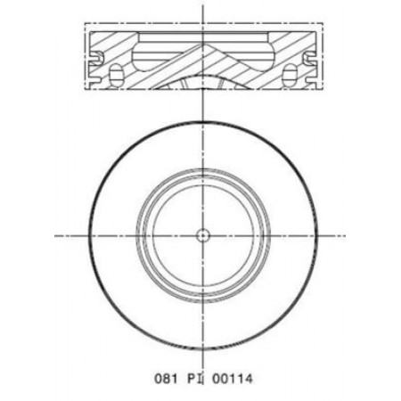 Pistone 84 BMW 1 E81 1 E82 1 E87 1 E88 1 F20 1 F21 2 F22 F87 3 E90 3 E91 3 E92 3 E93 3 F30 F80 3 F31 3 GRAN TURISMO F34 4 F32 F82 2.0D 12.04- MAHLE 081 PI 00114 0 00