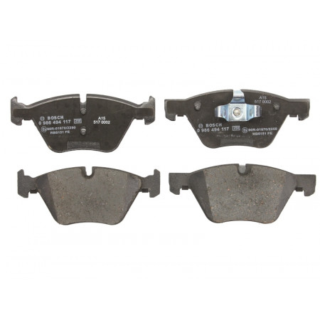 Set placute de frana Fata BMW 1 E81 1 E82 1 E87 1 E88 3 E90 3 E91 3 E92 3 E93 1.6-3.0 06.04-12.13 BOSCH 0 986 494 117
