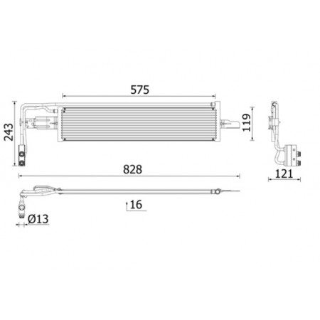 Radiatore raffreddamento olio, cambio automatico Radiatore olio OPEL ASTRA K 1.4/1.5D 08.19- MAHLE CLC 319 000P