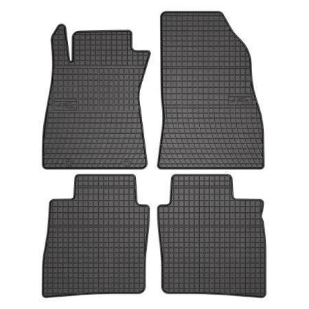 Set covorase cauciuc Floor mats Rubber 4 pcs BASIC front/rear set colour neagra NISSAN PULSAR 10.14- Liftback FROGUM MMT A040 542681