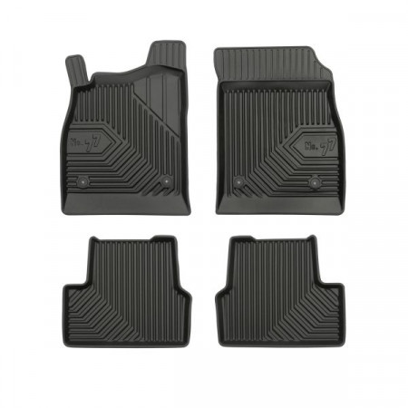 Juego de alfombrillas de goma Alfombrillas TPE 4 uds. Conductos No. 77 CONJUNTO DELANTERO/TRASERO COLOR NEGRO CHEVROLET CRUZE OPEL ASTRA J ASTRA J GTC 05.09- FROGUM FRG77407213