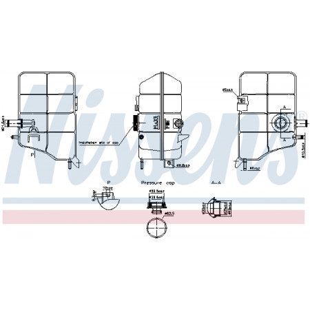 Expansietank, koeling Expansietank FORD RANGER 04.11- NISSENS NIS 996254