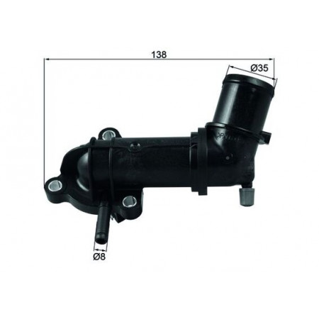 Termostat,lichid racire Termostat sistem racire 88C in carcasa ALFA ROMEO 159 BRERA GIULIETTA MITO SPIDER CHEVROLET MALIBU FIAT DOBLO DOBLO CARGO DUCATO FREEMONT 1.6D/1.9D/2.0D 06.06- MAHLE TI 245 88