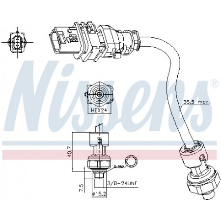 Druckschalter, Klimaanlage Druckschalter Klimaanlage VOLVO FH FH II D13A400-D13H440 09.05- NISSENS NIS 301025