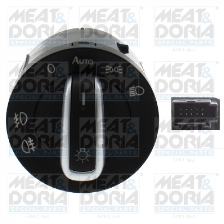 Comutator, far Intrerupator principal SEAT ALHAMBRA VW CADDY III CADDY III/MINIVAN CC B7 GOLF PLUS V GOLF VI JETTA IV MULTIVAN V PASSAT B6 SCIROCCO III SHARAN TIGUAN TOURAN 04.03- MEAT &amp; DORIA MD23855