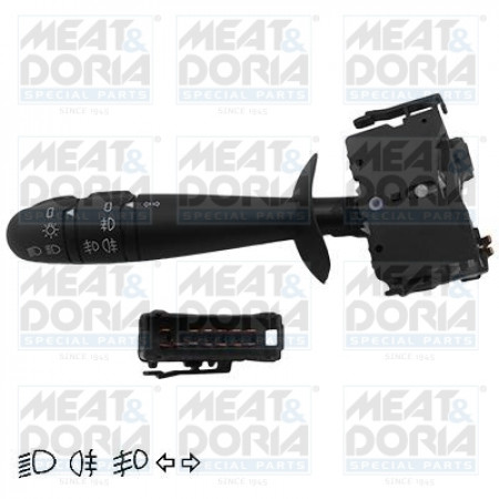 Interruptor da coluna de direção Interruptor combinado sob o volante Indicadores luminosos OPEL VIVARO A RENAULT ESPACE IV LAGUNA II TRAFIC II VEL SATIS 02.01- MEAT & DORIA MD23037