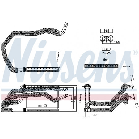 Wärmekühler LAND ROVER DISCOVERY V RANGE ROVER IV RANGE ROVER SPORT II 2.0-5.0 08.12- NISSENS NIS 707222