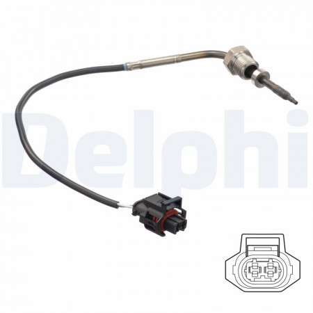 Capteur, température des gaz Sonde de température des gaz d'échappement avant le catalyseur CHEVROLET CAPTIVA OPEL ANTARA A 2.0D 07.06- DELPHI TS30148