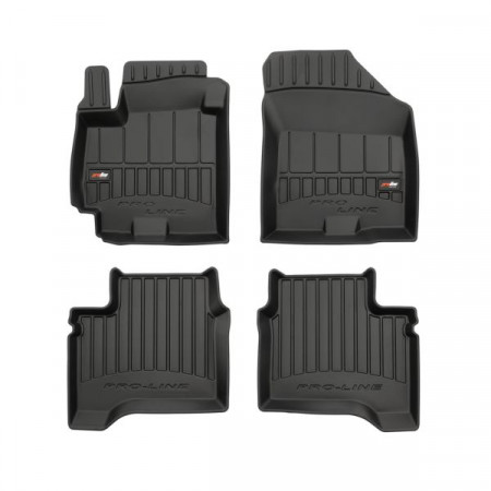 Rubber vloermattenset Vloermatten TPE 4 stuks kanalen proLine 3D voor/achter set kleur zwart SUZUKI SWIFT V 04.17- Hatchback FROGUM FRG 3D407930