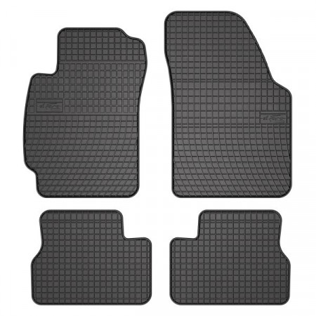 Conjunto de tapetes de borracha 4 peças conjunto básico dianteiro/traseiro cor preto HONDA HR-V 03.99- SUV FROGUM MMT A040 547297
