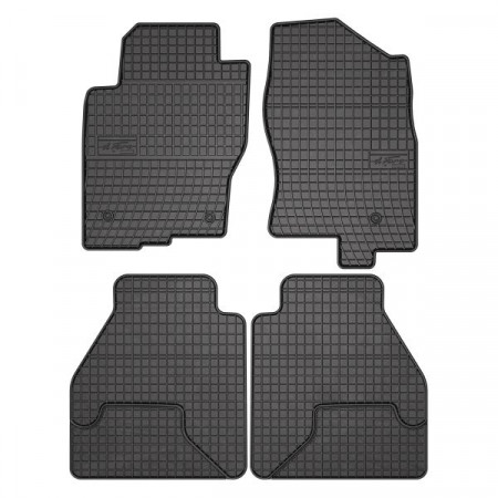 Set covorase cauciuc Floor mats Rubber 4 pcs BASIC front/rear set colour neagra NISSAN NP300 NAVARA PATHFINDER III 10.06- SUV FROGUM MMT A040 0454