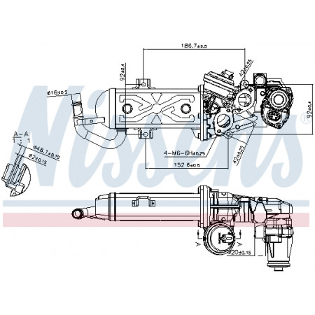 AGR-Ventil Ventilmodul mit Kühler ABARTH 124 SPIDER AUDI A3 Q3 TT SEAT ALHAMBRA ALTEA ALTEA XL IBIZA IV IBIZA IV SC IBIZA IV ST LEON SKODA OCTAVIA II RAPID 1.4-2.0D 05.03- NISSENS NIS 98178