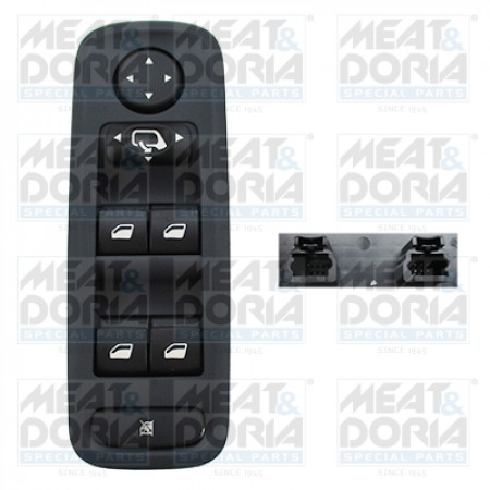 Interruttore, gru per finestra Interruttore gru per finestra Anteriore Sinistra CITROEN C8 FIAT ULYSSE LANCIA PHEDRA PEUGEOT 807 2.0-3.0 06.02- MEAT & DORIA MD26561