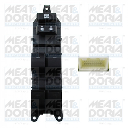 Interruttore alzacristallo Interruttore alzacristallo Anteriore Sinistro TOYOTA LAND CRUISER 200 LAND CRUISER PRADO PRIUS 1.8H-4.7 09.07- MEAT & DORIA MD26428