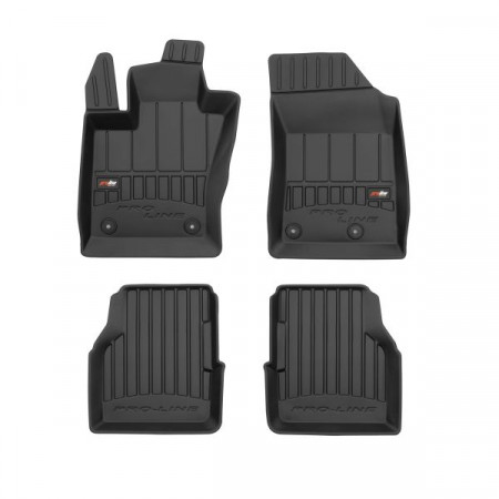 Rubber floor mats set Floor mats TPE 4 pcs ducts proLine 3D front/rear set color black JEEP COMPASS 03.17- SUV FROGUM FRG 3D408692