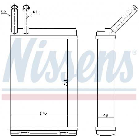 Wärmetauscher, Innenraumheizung Nissens Heater VOLVO Serie 7 9 NISSENS NIS 73642