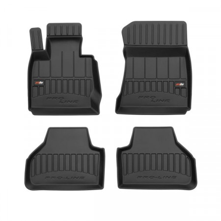 Juego alfombrillas TPE 4 uds conductos proLine 3D juego delantero/trasero color negro BMW X4 F26 04.14-03.18 SUV FROGUM FRG 3D408425