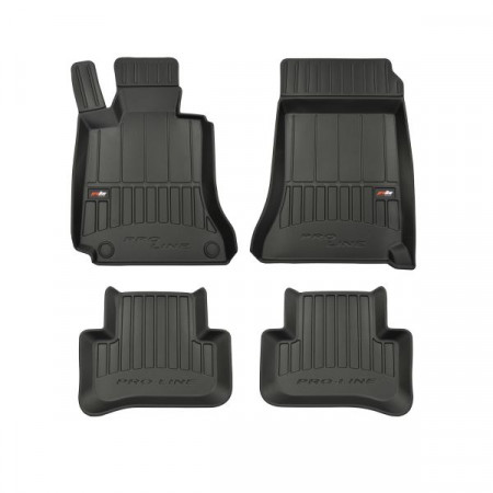 Gummi-Fußmatten-Set Fußmatten TPE 4-tlg. Kanäle ProLine 3D-Set Farbe Schwarz MERCEDES C C204 C T-MODEL S204 C W204 01.07- Limousine FROGUM BRD 3D408005