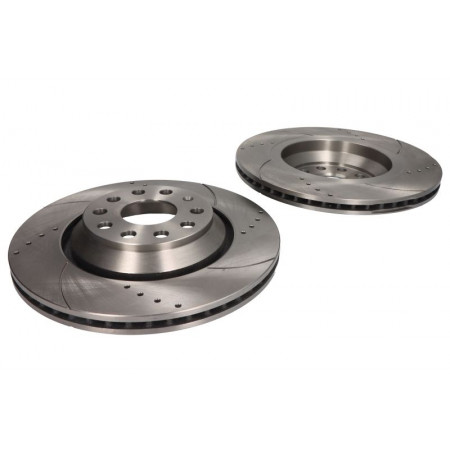 Hocheffiziente Bremsscheibe SPEEDMAX, belüftet, gelocht, hinten, L/R, Außendurchmesser 310 mm, Dicke 22 mm, 2 Stück, AUDI A3, RENAULT TRAFIC II, SKODA SUPERB II 1,4–3,6 03,01–12,15, SPEEDMAX C4W014ABETUOTUV