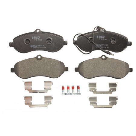 Jeu de plaquettes de frein avant CITROEN JUMPY FIAT SCUDO PEUGEOT EXPERT EXPERT TEPEE TOYOTA PROACE 1.6D/2.0/2.0D 11.06- BOSCH 0 986 494 163