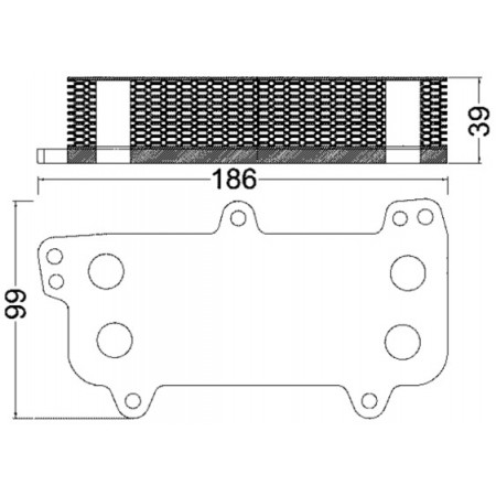Radiateur d'huile, huile moteur Radiateur d'huile VW CALIFORNIA T5 CAMPER MULTIVAN T5 TOUAREG TRANSPORTER T5 2.5D 01.03-05.10 MAHLE CLC 187 000S