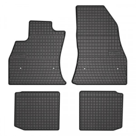 Serie tappetini in gomma set 4 pezzi BASIC anteriori/posteriori colore nero FIAT 500L 09.12- Liftback FROGUM MMT A040 547365