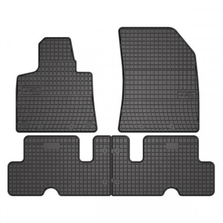 Conjunto de tapetes de borracha 4 peças conjunto dianteiro/traseiro BASIC cor preto CITROEN C4 PICASSO II 02.13- Van FROGUM MMT A040 0648
