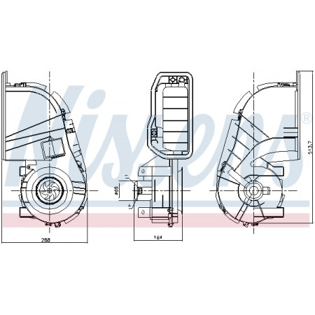 Ventilador, habitáculo Ventilador de aire RENAULT CLIO II CLIO II/HATCHBACK THALIA I 1.2-3.0 09.98- NISSENS NIS 87394