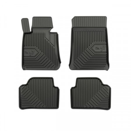Set tappetini in gomma Tappetini TPE 4 pz condotti N. 77 set anteriore/posteriore colore nero BMW 3 E90 3 E91 12.04-12.12 FROGUM FRG77408678