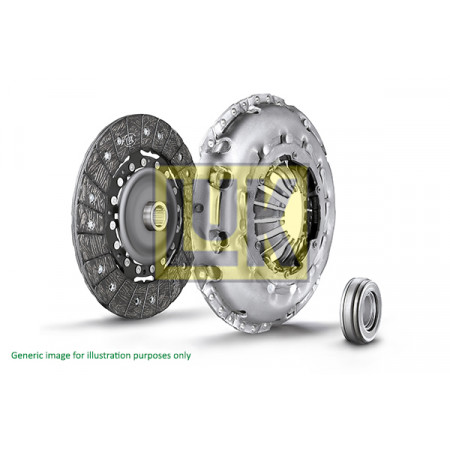 Clutch kit Clutch kit with bearing 200mm CITROEN C1 PEUGEOT 107 TOYOTA AYGO 1.4D 06.05-09.14 LUK 620 3223 00