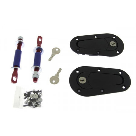 Acessórios para motocicleta fixadores de capô com fechadura Pro Racing 2 peças SPEEDMAX PP ZM 008