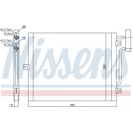 Condensador, aire acondicionado frío Porsche 911 996 A / A NISSENS NIS 94715