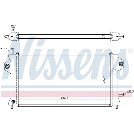 Radiateur, refroidissement du moteur Radiateur moteur Automatique MITSUBISHI OUTLANDER III 2.0H/2.4H NISSENS NIS 606529
