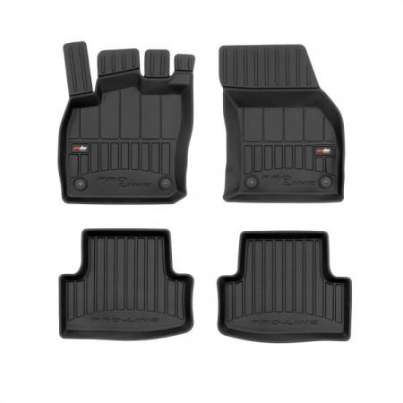 Gummi-Fußmatten-Set Fußmatten TPE 4 Stk. Kanäle ProLine 3D-Set Farbe Schwarz SEAT ATECA 04.16- Crossover FROGUM BRD 3D409774