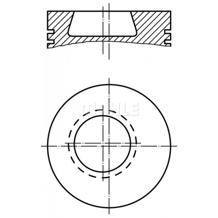 Diamètre de piston 975mm STD MERCEDES MERCEDES LK/LN2 NG O 301 O 402 DE UNIMOG T2/LN1 1000 700 800 FAP B OM356.901-OM384.906 01.83- MAHLE 002 80 00