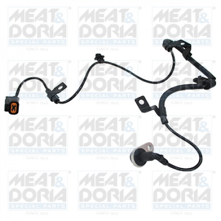 Sensor, wheel speed ABS sensor Rear Left MITSUBISHI L200 / TRITON 2.4D 11.14- MEAT & DORIA MD901127