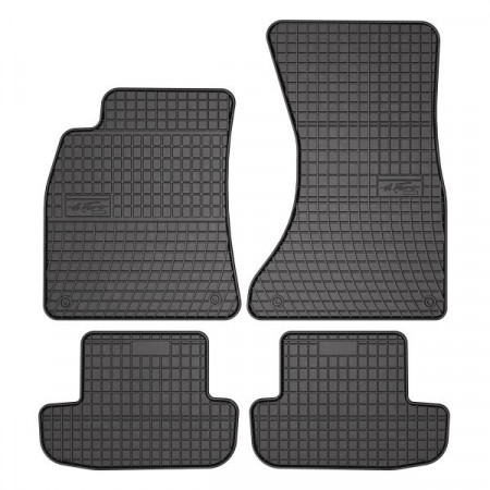 Set tappetini in gomma 4 pezzi BASIC set anteriori/posteriori colore nero AUDI A5 06.07-01.17 Coupe FROGUM MMT A040 0722