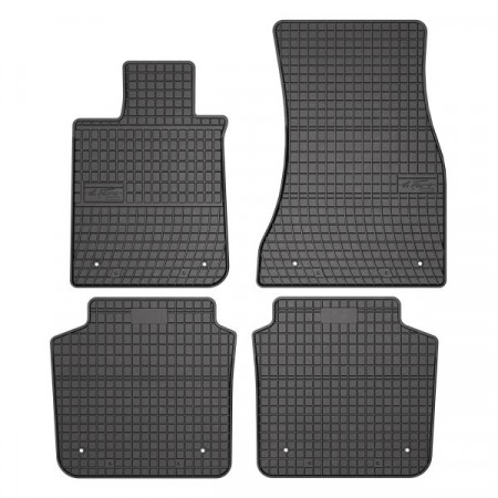 Conjunto de tapetes de borracha 4 peças conjunto dianteiro/traseiro BASIC cor preto BMW 7 G11 G12 07.15- FROGUM MMT A040 410596