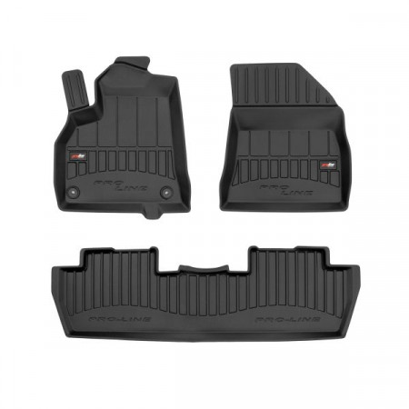 Gummi-Fußmatten-Set Fußmatten TPE 3-tlg. Kanäle ProLine 3D-Set Farbe Schwarz PEUGEOT 5008 06.09-03.17 Minivan FROGUM BRD 3D408722