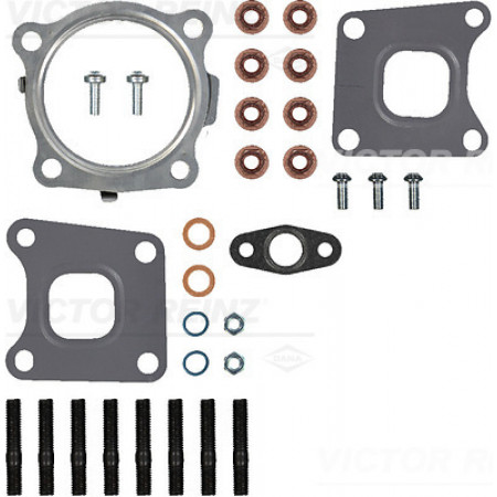 Kit de montage turbocompresseur Kit de montage turbocompresseur FORD B-MAX C-MAX II ECOSPORT FIESTA VI FIESTA VII FOCUS III FOCUS IV GRAND C-MAX MONDEO V TOURNEO CONNECT V408 NADWOZIE WIELKO 1.0/1.0H 02.12- REINZ 04-10344-01