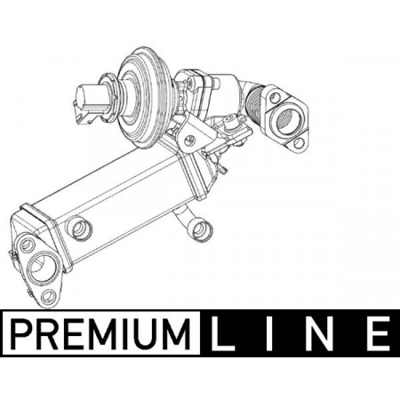 EGR-module EGR-klepmodule met radiateur BMW 1 E81 1 E82 1 E87 1 E88 3 E90 3 E91 2.0D 06.04-12.13 MAHLE CE 9 000P