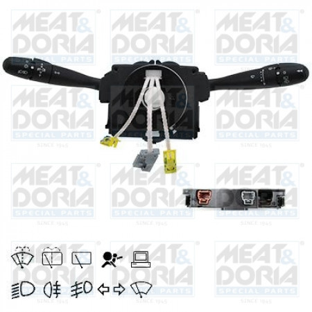 Comutator coloana directie Comutator combinat sub volan control computer Indicatorii lumini stergatoare CITROEN C8 XSARA XSARA PICASSO PEUGEOT 206 807 04.97- MEAT &amp; DORIA MD23023