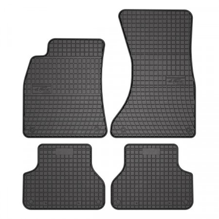 Set covorase cauciuc Floor mats Rubber 4 pcs BASIC front/rear set colour neagra AUDI A4 ALLROAD B9 A4 B9 05.15- Saloon FROGUM MMT A040 547143