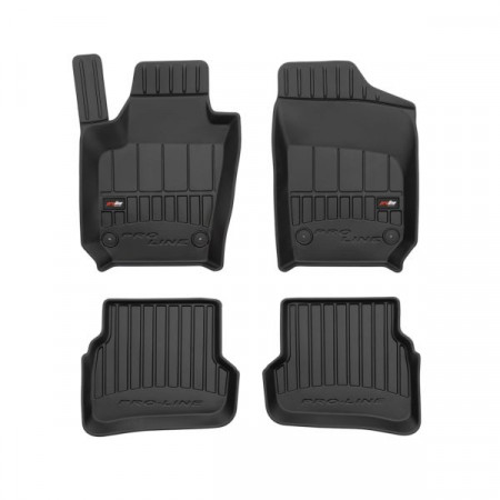 Set rubbermatten Vloermatten TPE kanalen proLine 3D set kleur zwart SEAT IBIZA IV IBIZA IV SC IBIZA IV ST 03.08-06.17 FROGUM FRG 3D408241