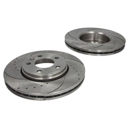 Hocheffiziente Bremsscheibe SPEEDMAX, belüftet, gelocht, vorne links/rechts, Außendurchmesser 305 mm, Dicke 28 mm, 2 Stück, NISSAN PRIMASTAR OPEL VIVARO A 1.9D-2.5D 02.01- SPEEDMAX 5201-01-1057PTUOTUV