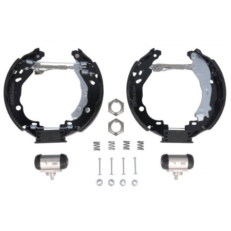 Jeu de mâchoires de frein Jeu de tambours de frein, mâchoires de cylindre à ressort CITROEN C2 C2 ENTERPRISE C3 I C3 PLURIEL PEUGEOT 1007 1.1-1.6D 02.02- BOSCH 0 204 114 181