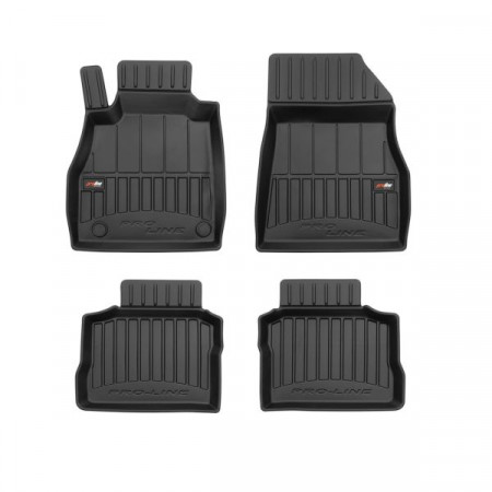 Gummi-Fußmatten-Set Fußmatten TPE 4-tlg. Kanäle ProLine 3D vorne/hinten Set Farbe schwarz NISSAN MICRA V 12.16- Hatchback FROGUM FRG 3D409620